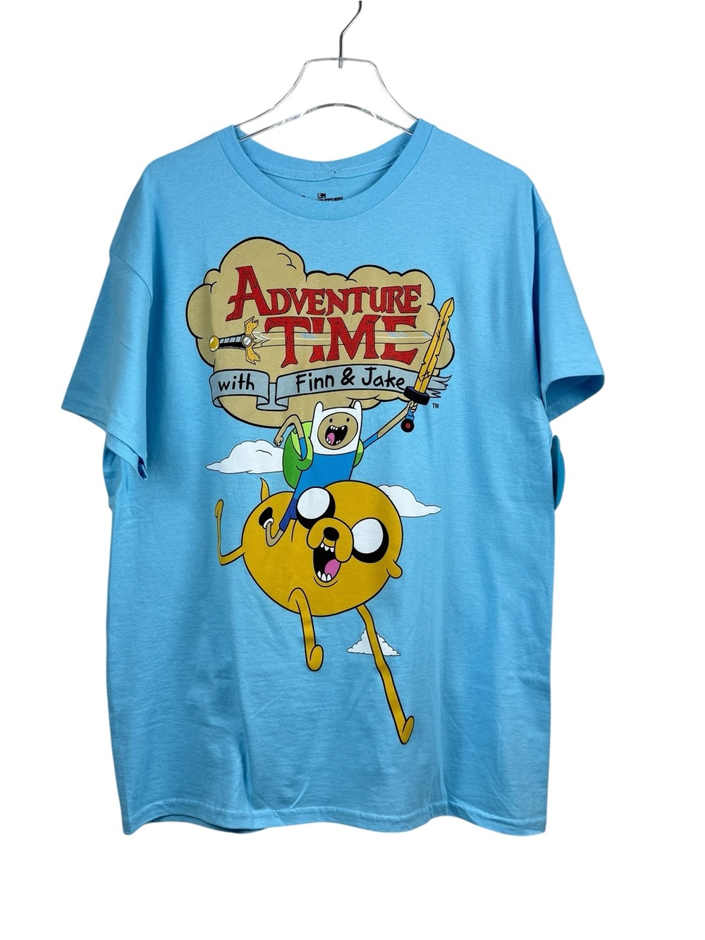 Adventure Time With Finn & Jake Blue T-Shirt Men’s Size L NWT